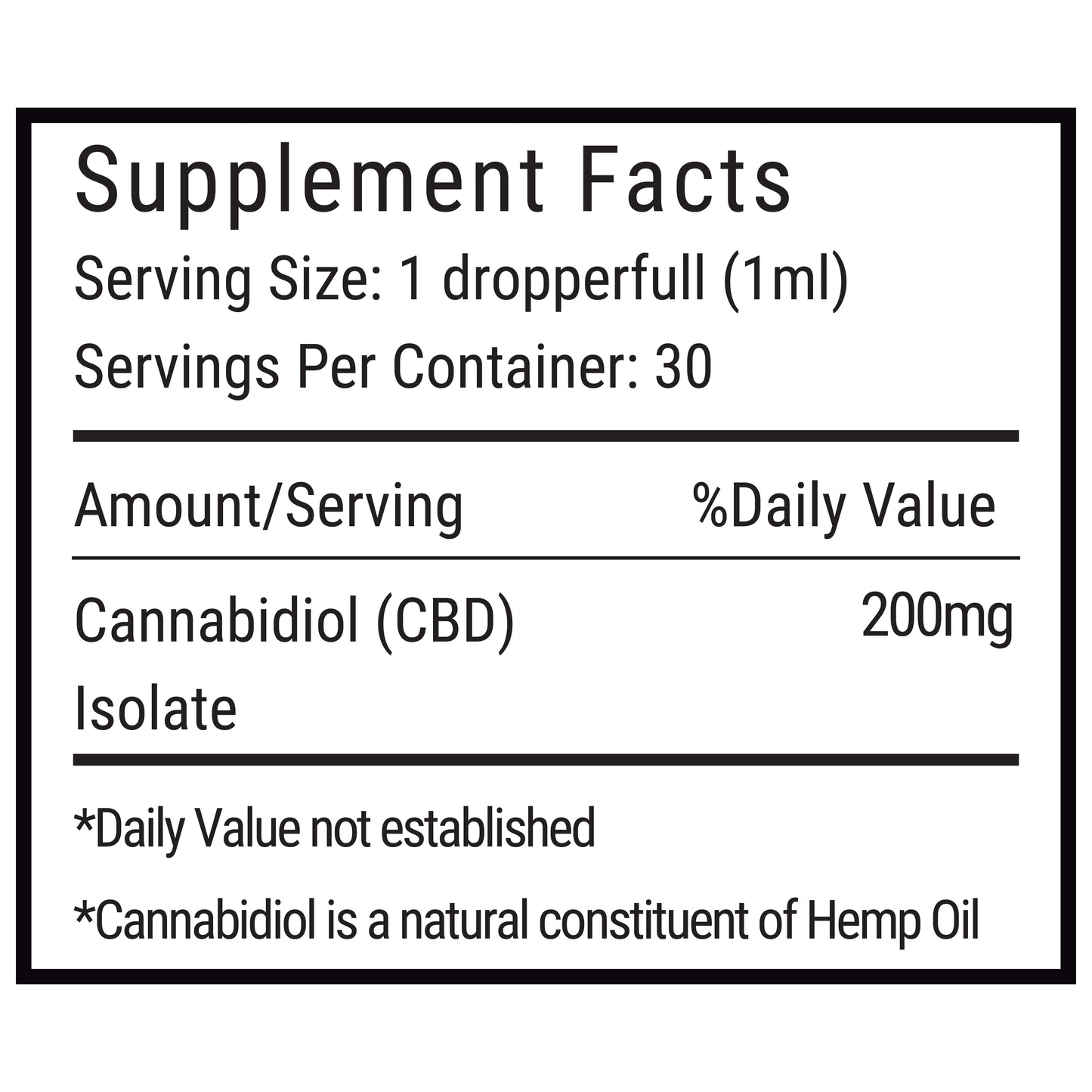 Isolate CBD Oil - 6000mg