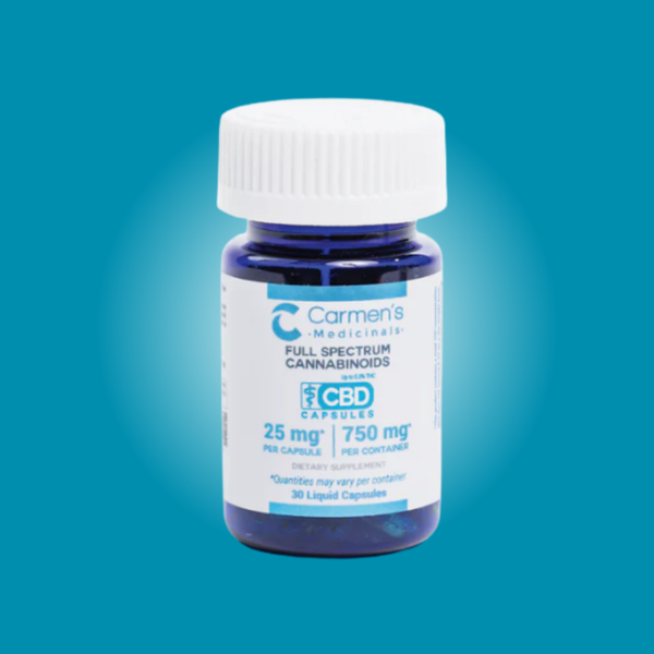BACKORDERED - CBD Capsules - 25mg – Carmens Medicinals