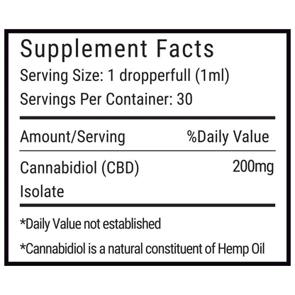 Isolate CBD Oil - 6000mg